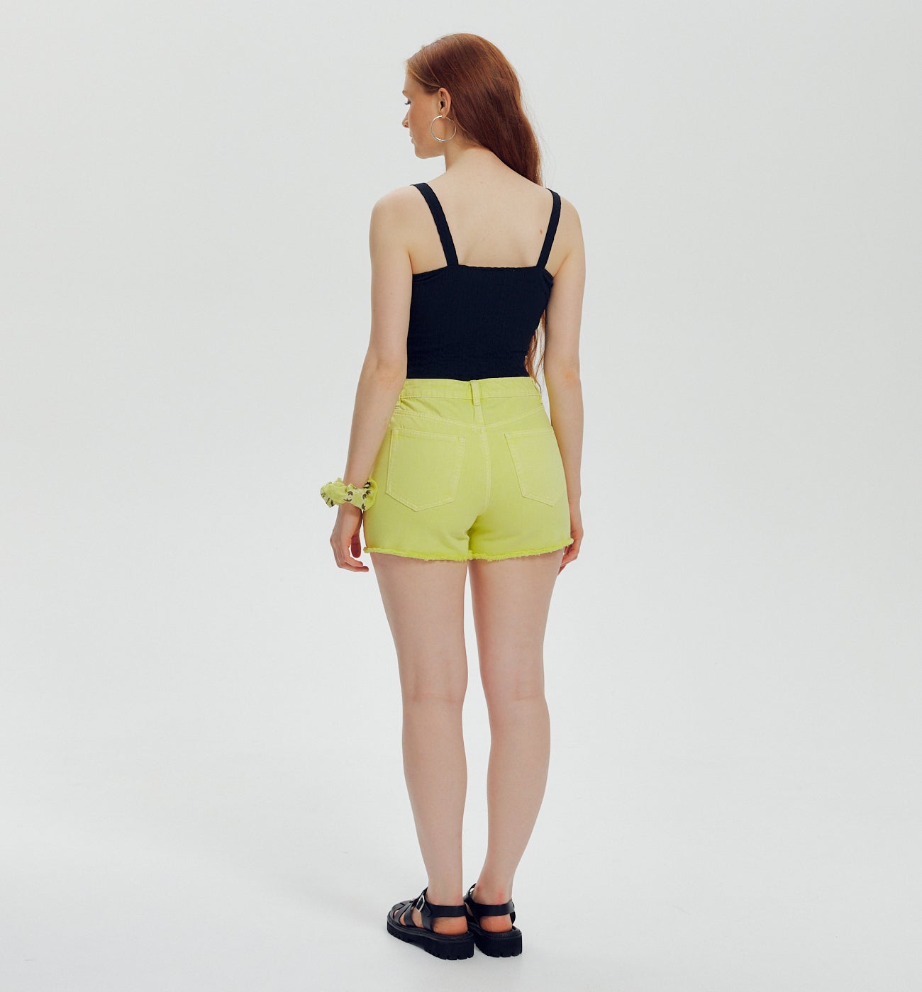 Short en jean pastel Femme - VERT ANIS CLAIR