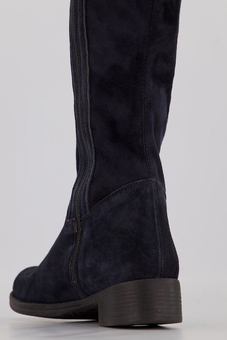 Overknee-Stiefel, Bindeband, Reißverschluss, Weite H