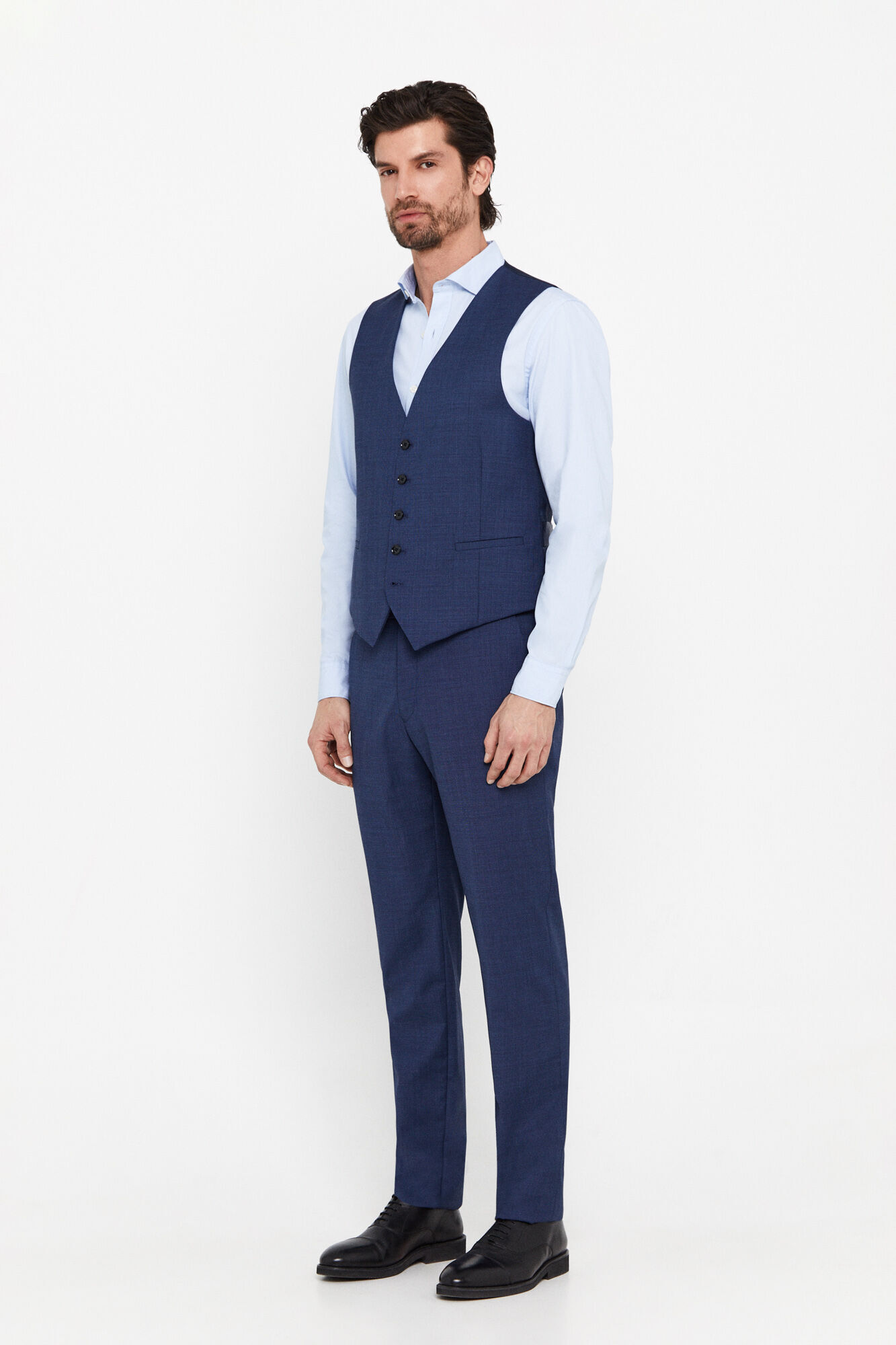 Chaleco azul slim - Azul