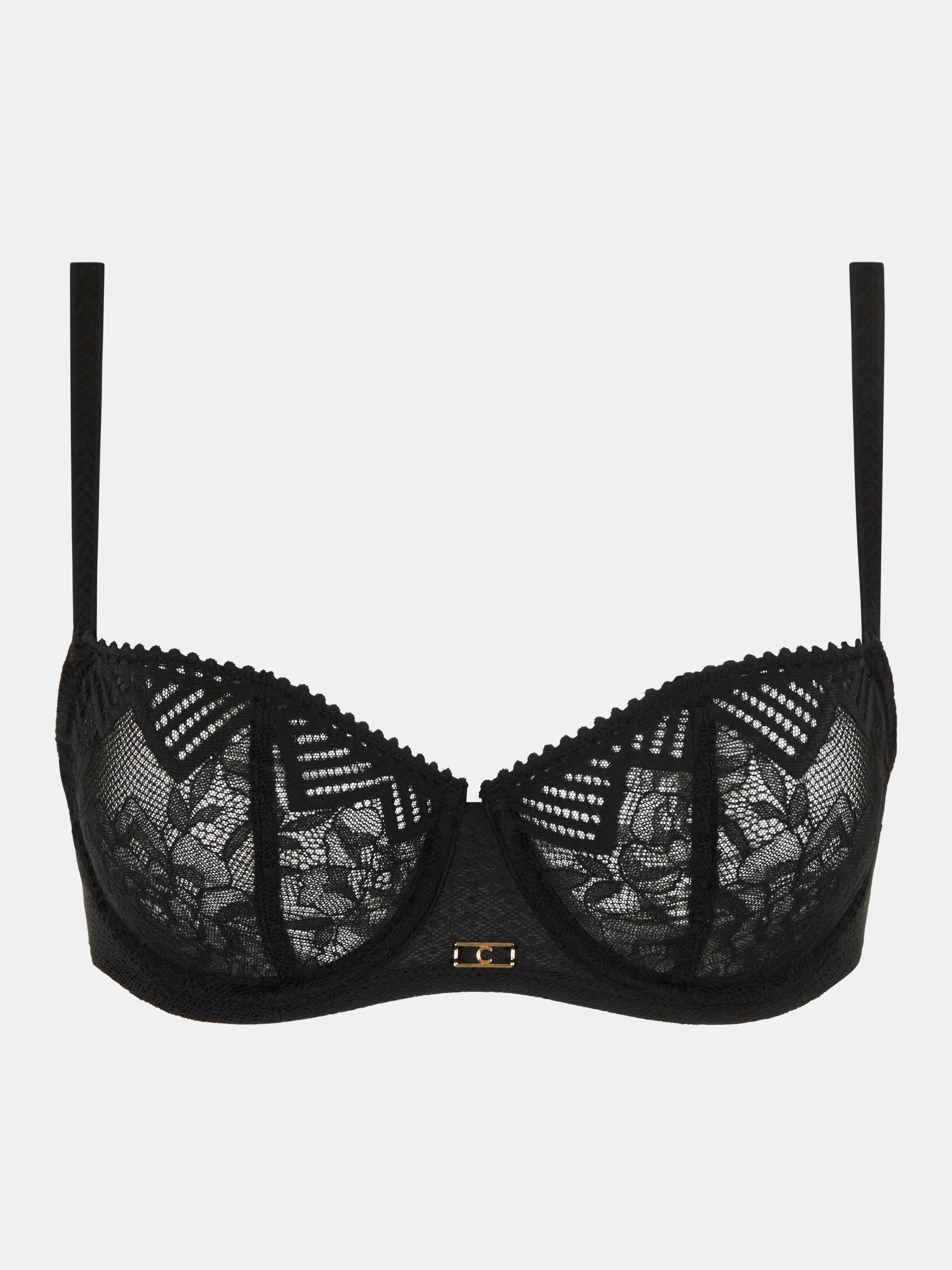 ORIGINS - Soutien-gorge corbeille en dentelle | Noir