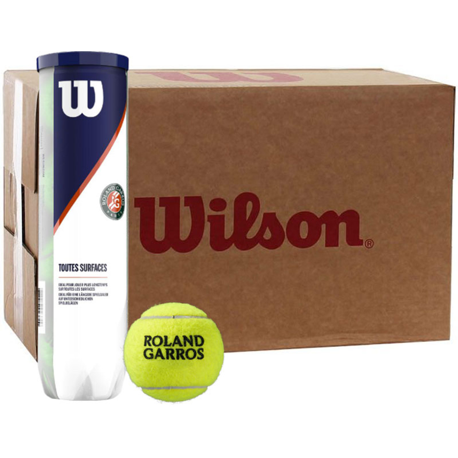 Wilson Roland Garros All Court 18x4 St. (6 Dozijn)