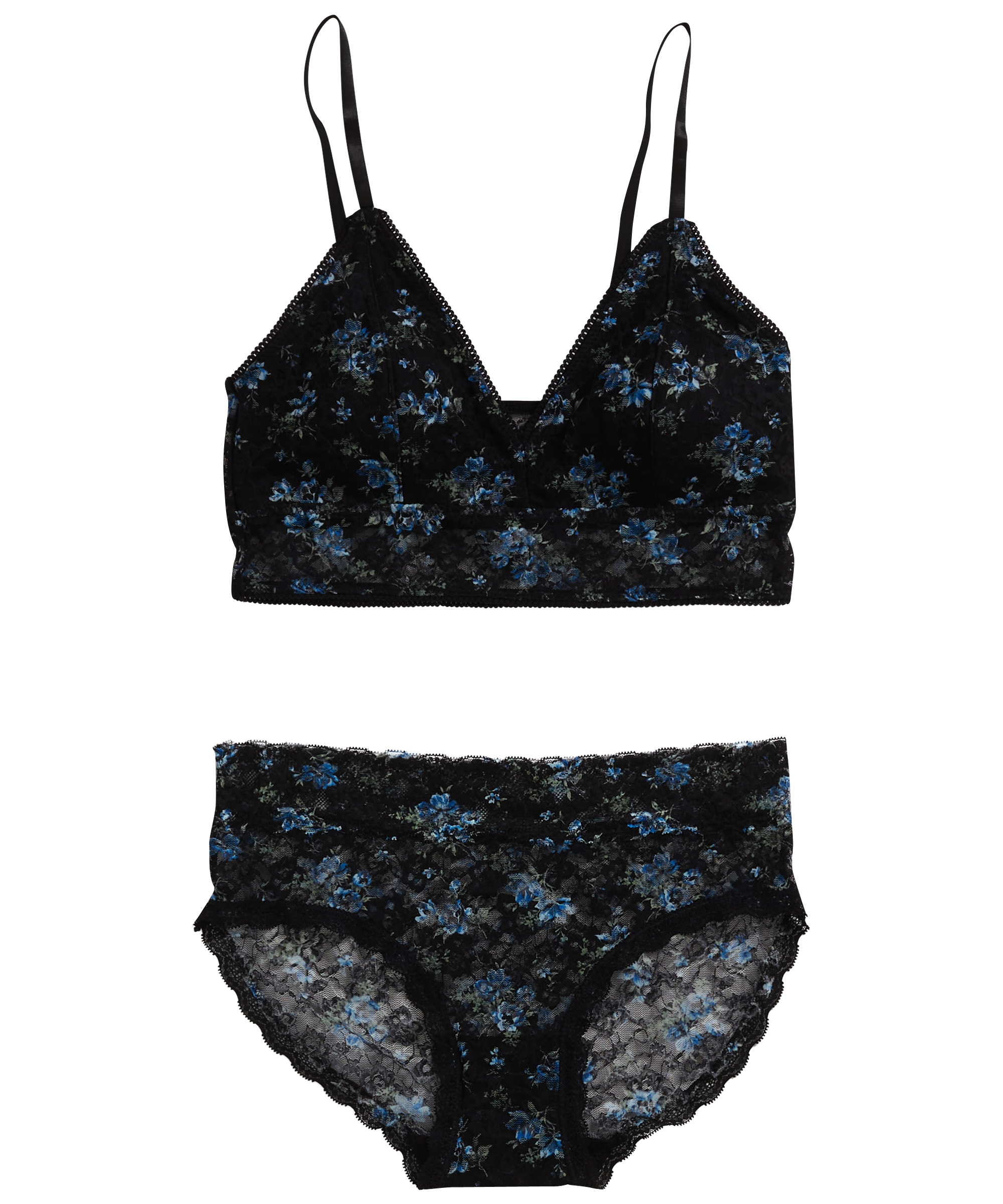 lingerie set bloemen
