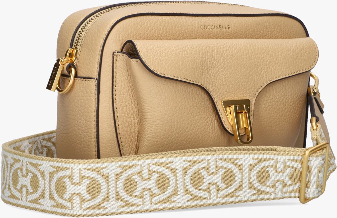 COCCINELLE beige coccinelle schoudertas beat soft ribb