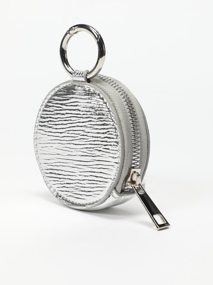 Porta-moedas redondo - Prateado