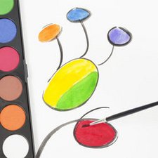 Pastilles de Gouache, boîte de 12