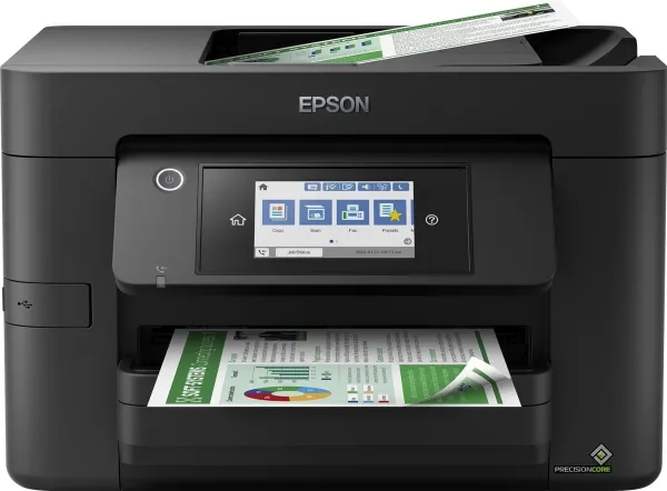 Epson WorkForce Pro WF-4820DWF - Multifunktionsprinter - farve - blækprinter - A4 (210 x 297 mm) (original) - A4/Legal (medie) - op til 25 spm (udskriver) - 250 ark - 33.6 Kbps - USB 2.0, LAN, Wi-Fi(n), USB vært