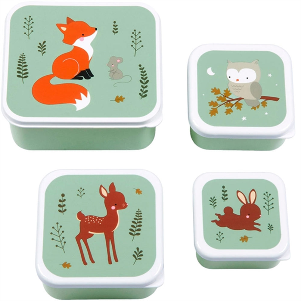Køb A Little Lovely Company Madkasse og Snackbox Forest Friends