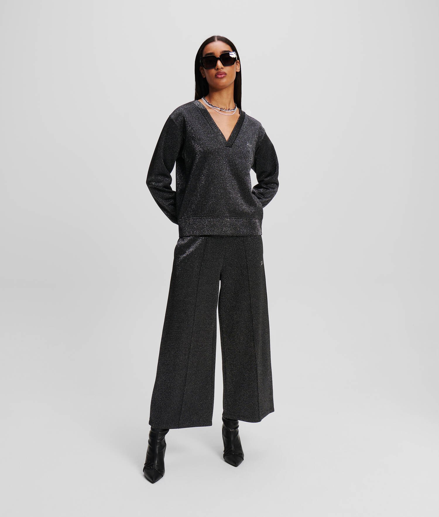 JUPE-CULOTTE EN LUREX