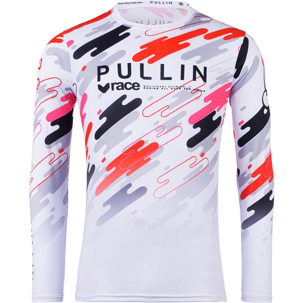 pull-in - Maillot Race Snow Blanc / Noir / Orange / Rose