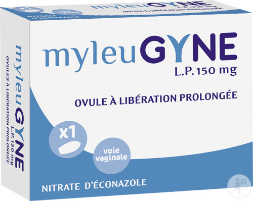 Myleugyne L.P. 150mg Nitrate D'Éconazole 1 Ovule À Libération Prolongée