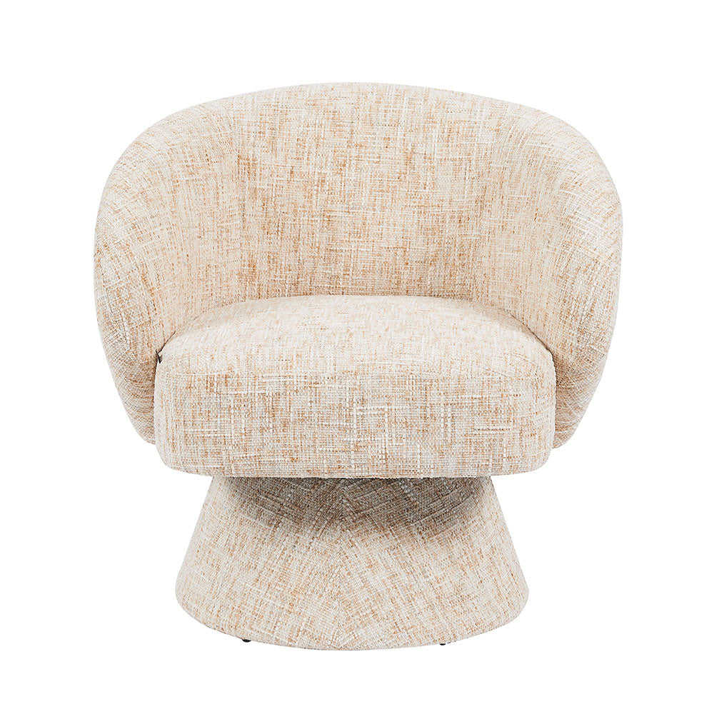 Bronx71 Fauteuil Lenn draaibaar chenille beige