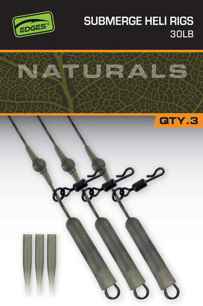 Fox Naturals Submerged Heli Rig Leaders 75cm (3 pcs)