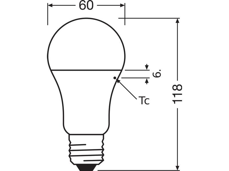 OSRAM Lampe Star SMD, 10W, E27 Warmweiss LED-Lampe