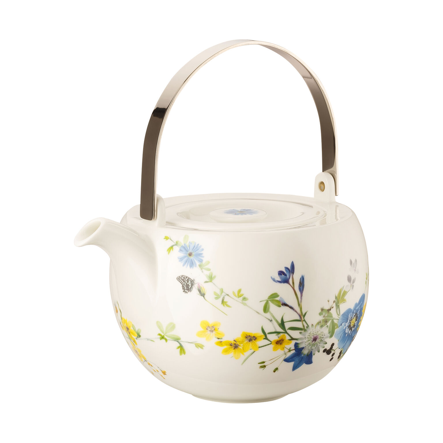 Brillance Bone China Fleurs des Alpes Teekanne 6 Pers. 3-tlg.
