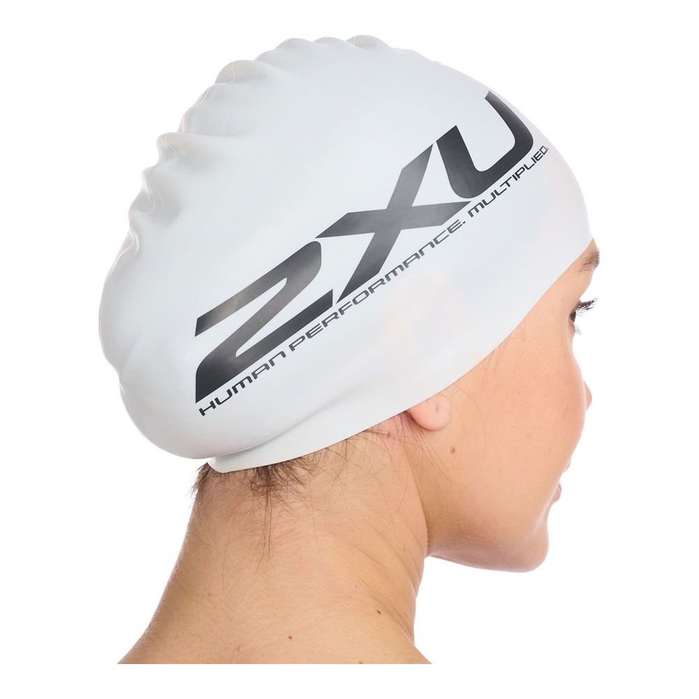 2xu SILICONE - Bonnet de bain white/white