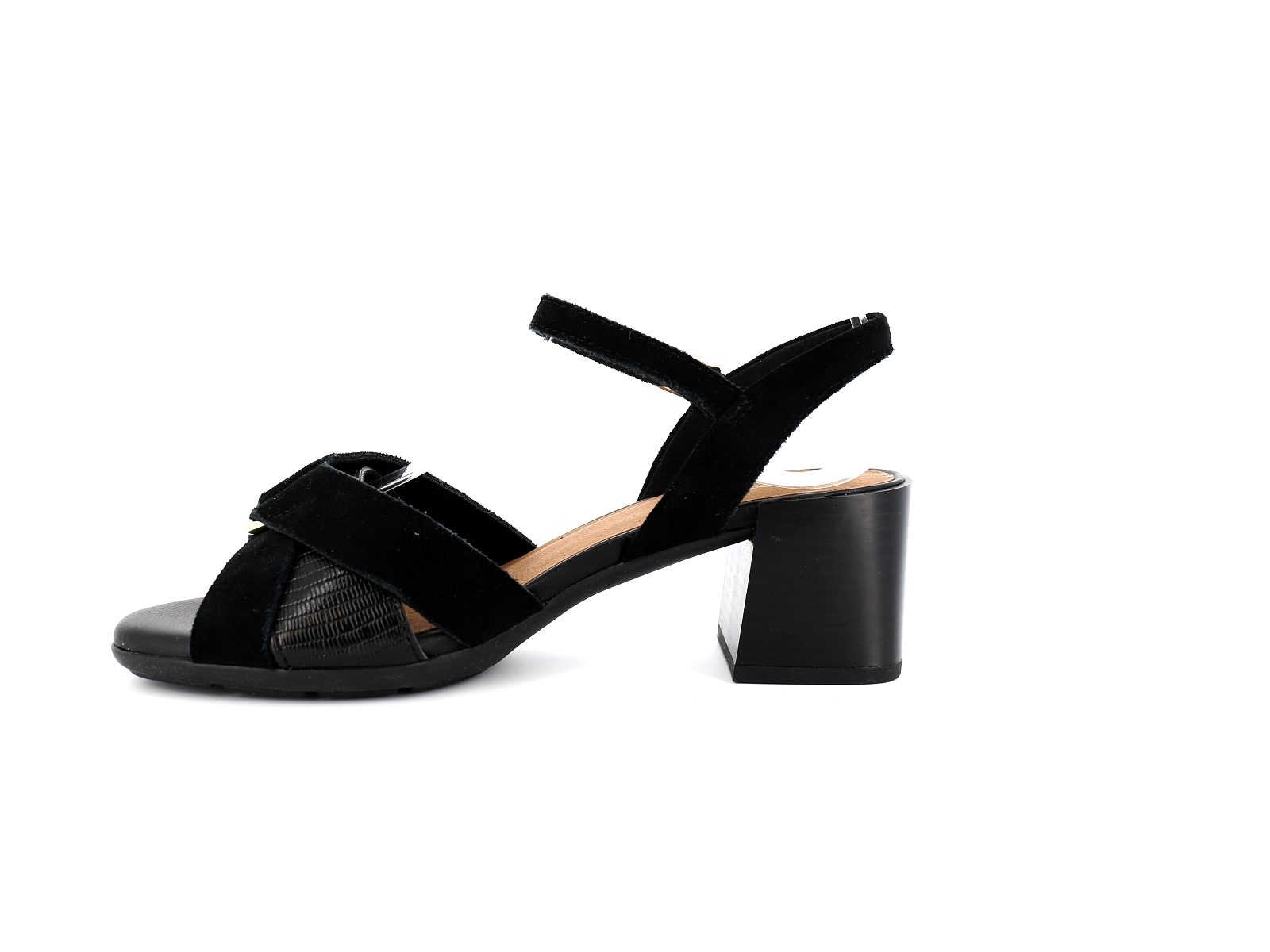 Geox-D NEW MARYKARMEN D45RLB Matières combinées Noir