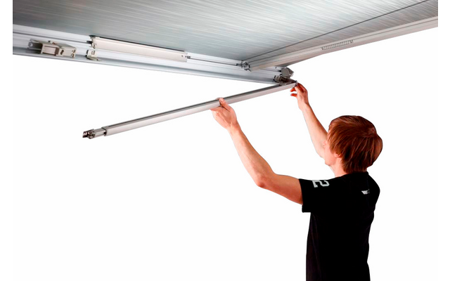 Thule Omnistor 5200 Wandmarkise mit Motor Gehäusefarbe Eloxiert Tuchfarbe Mystic Grau