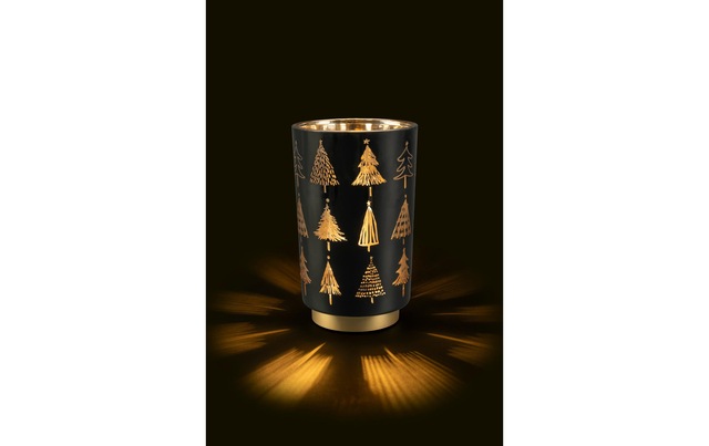 STT Laterne »Glas Black tree Lantern M«