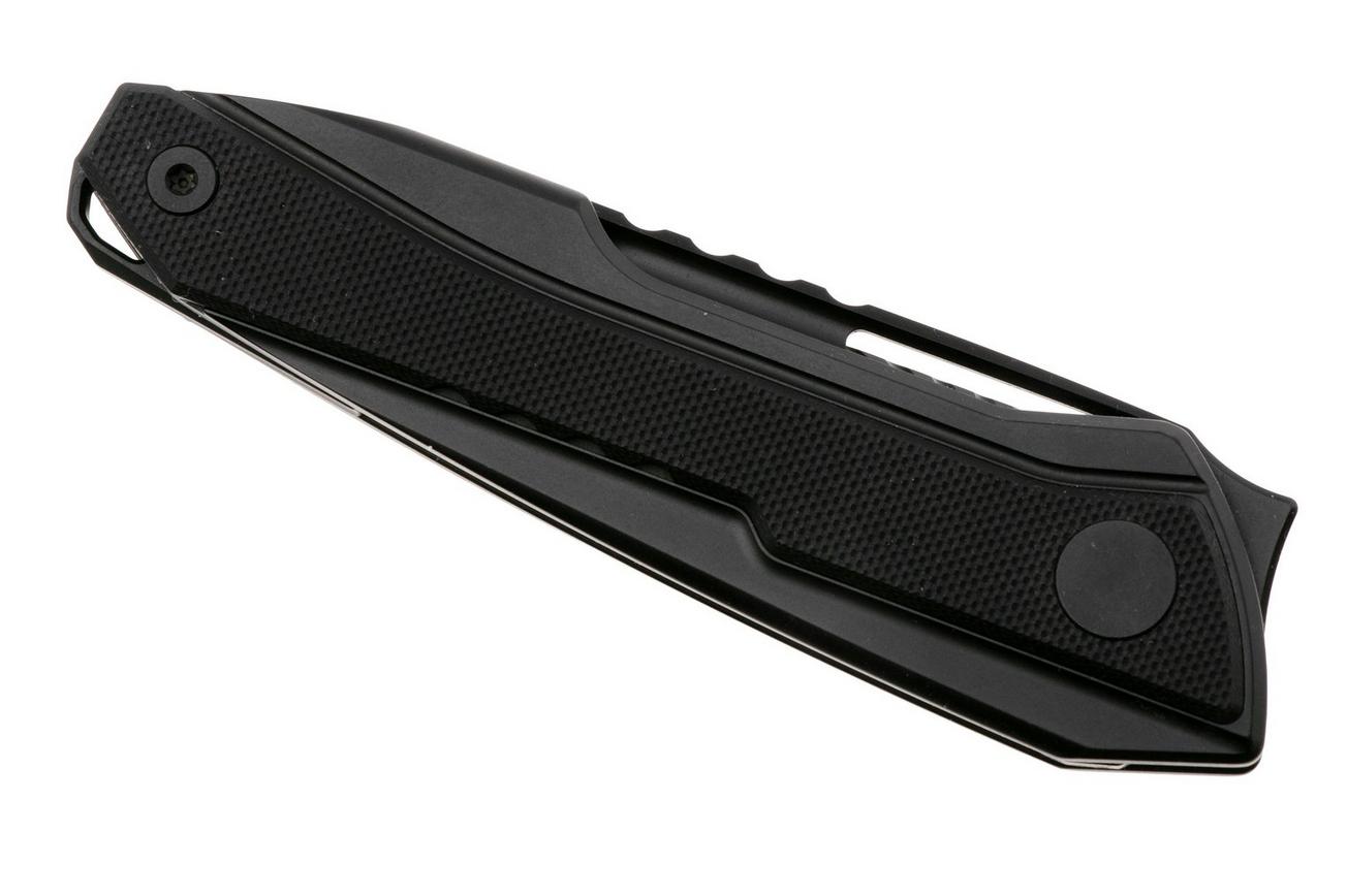 Real Steel Bullet 5221B Bullet PVD S35VN, Black Titanium Black G10 Inlay, zakmes