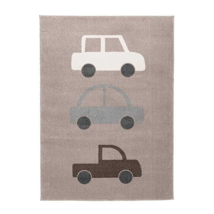 Kinderkamer vloerkleed - Bowie Auto Taupe