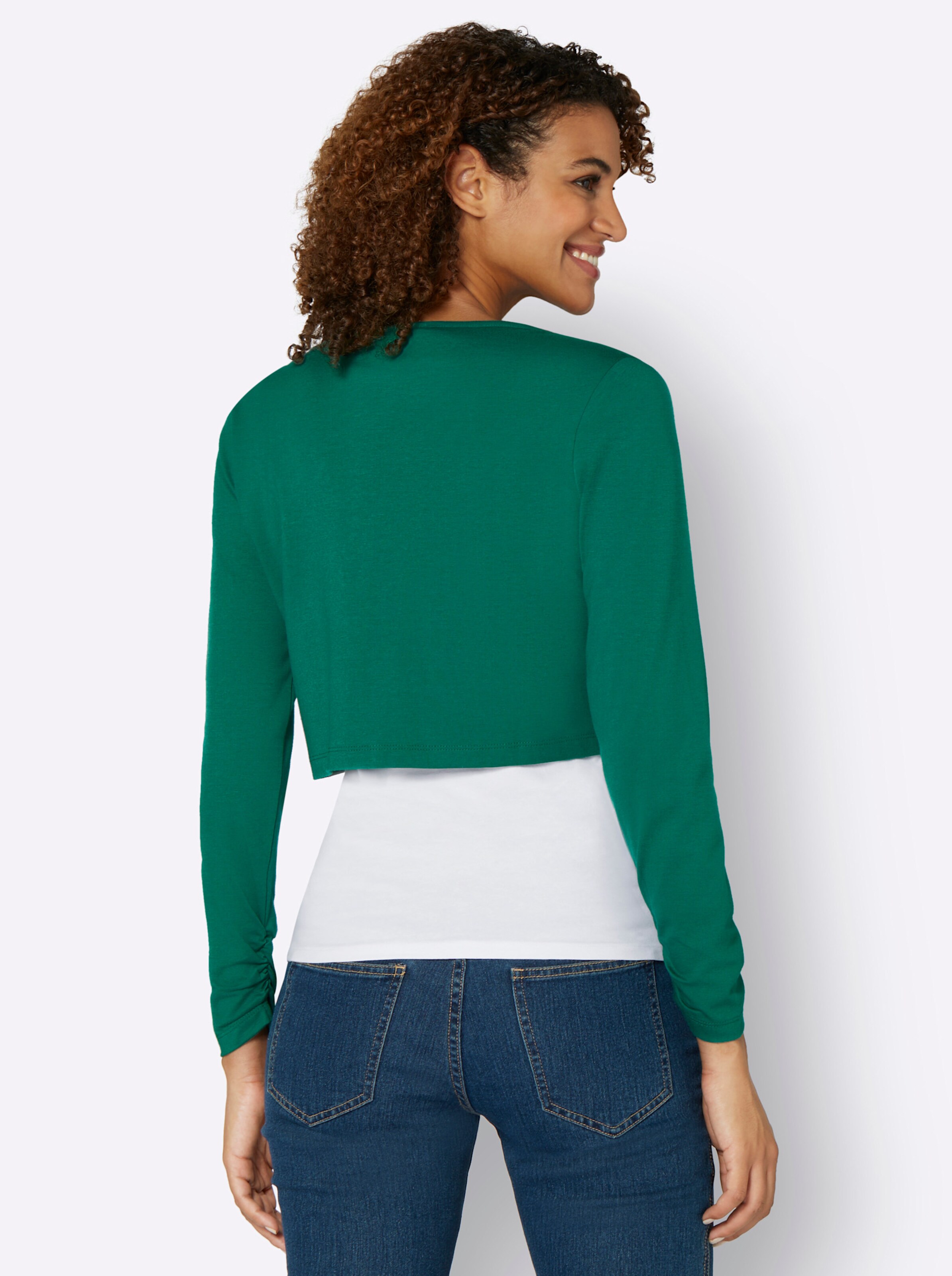Shirtjacke in grün