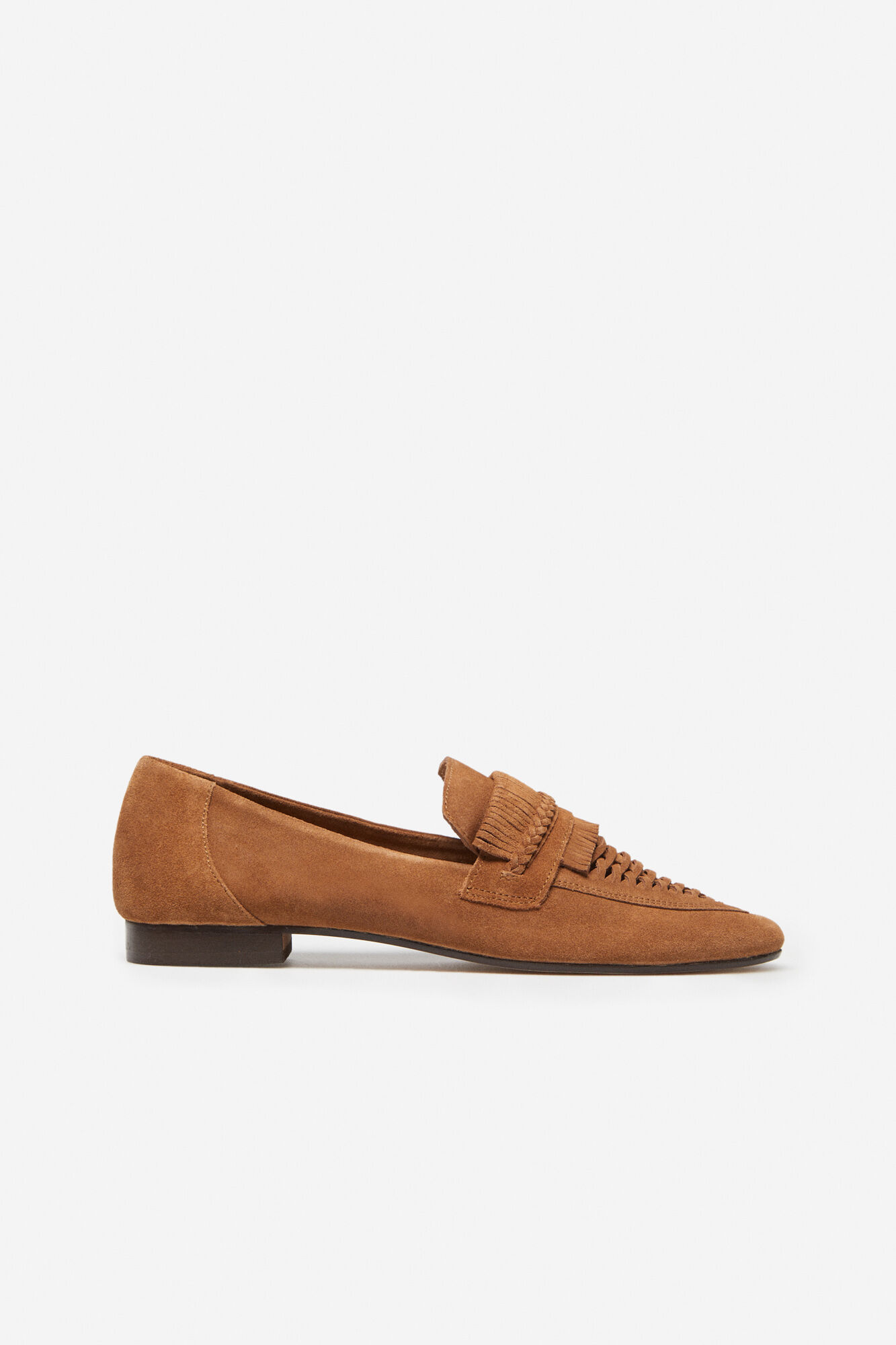 Mocassim com sardas serrilhadas - Marrom