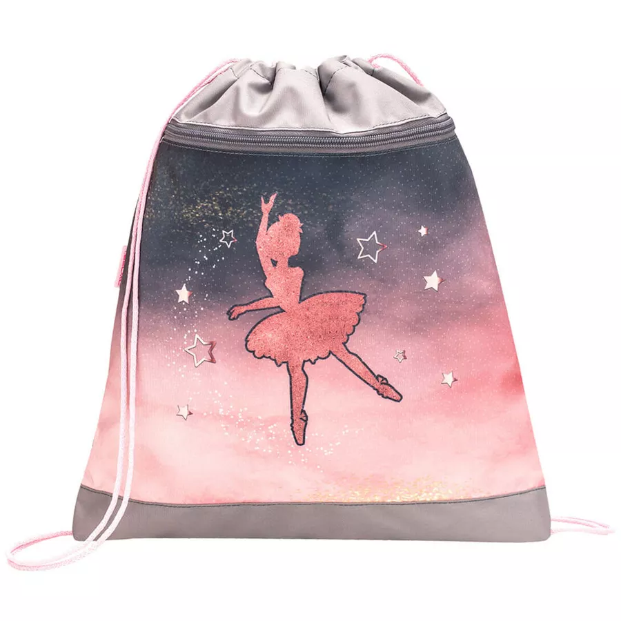 Belmil Schulranzen Classy Schulranzen Set 5-teilig mit Brustgurt Ballerina Black Pink