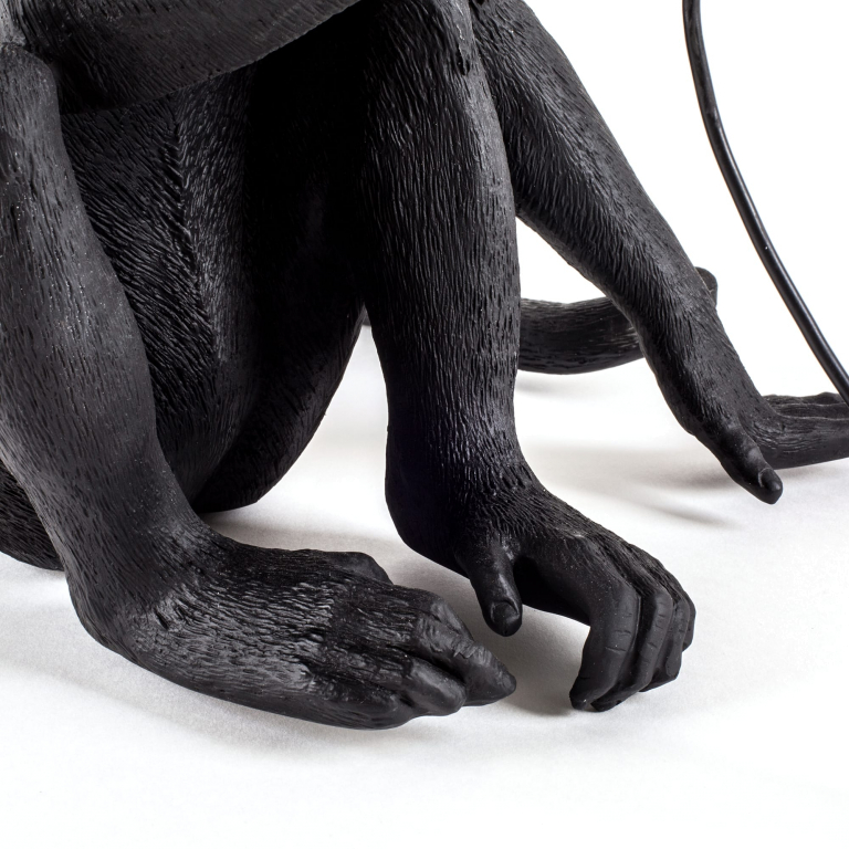 Seletti Monkey Sitting Outdoor tafellamp zwart