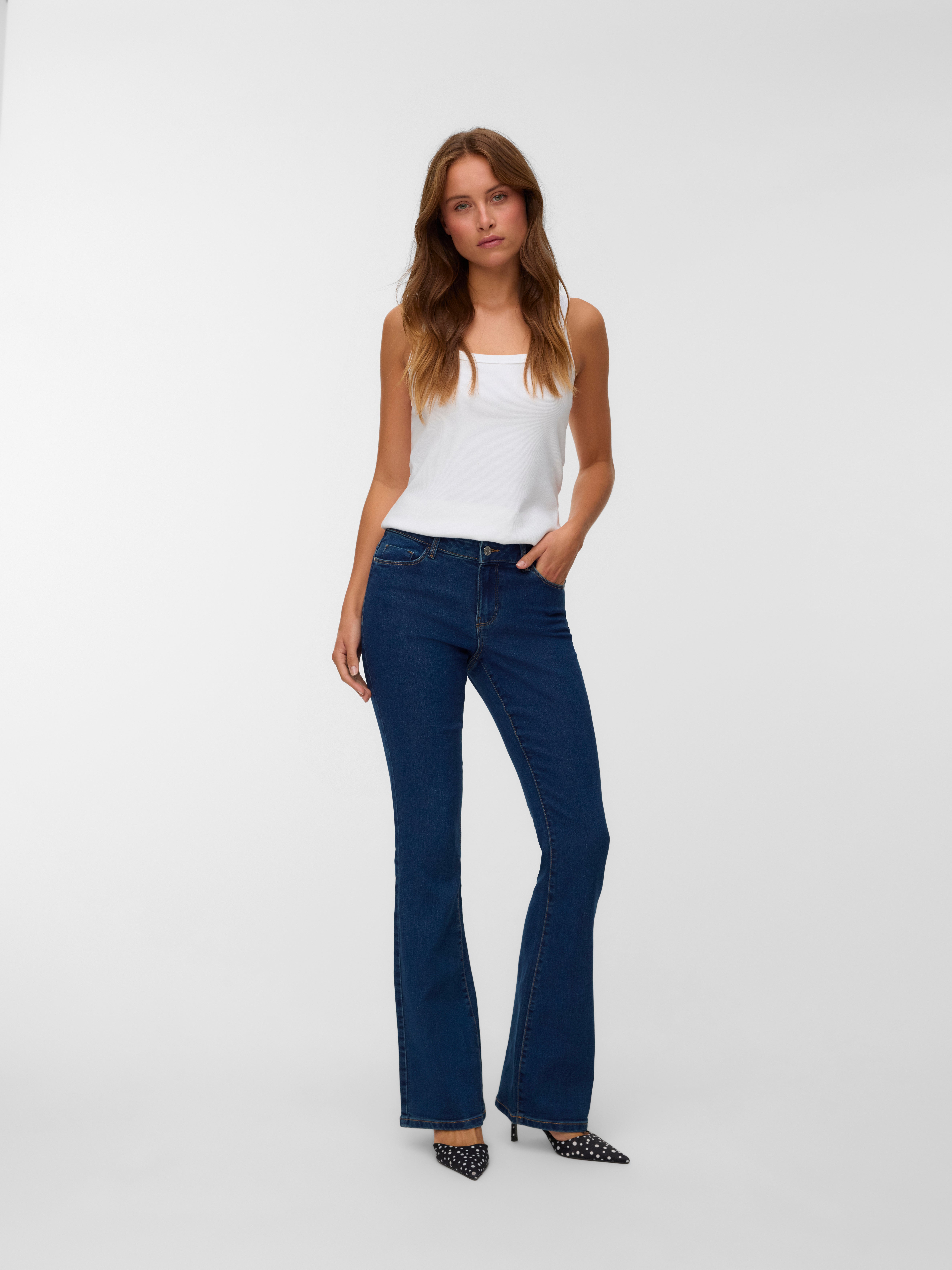 VMELLY Mid rise Flared fit Jeans