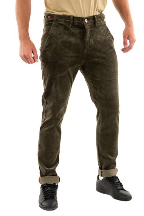 Pantalons Benson & Cherry signature kaki