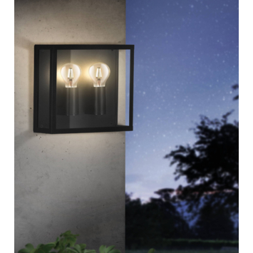 Eglo buitenlamp Alamonte 2-lichts zwart