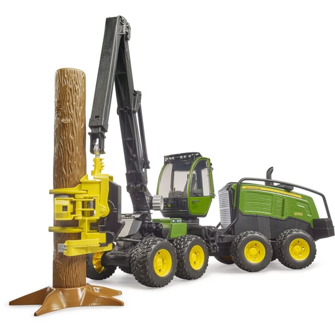 BRUDER 02135 John Deere 1270G Harvester mit 1 Baumstamm