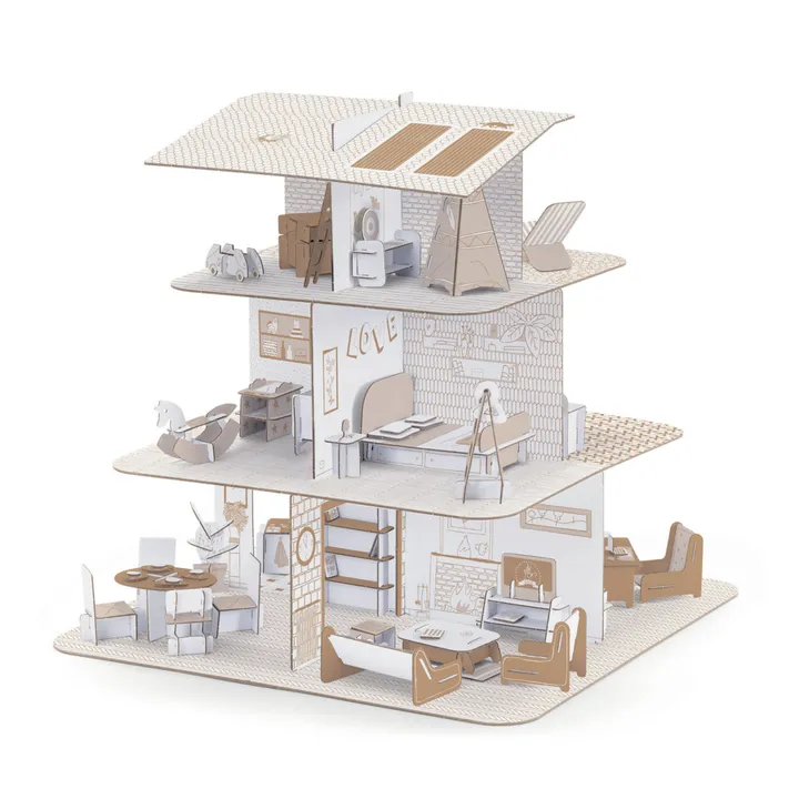 Djeco DIY - Maison de poupées en carton