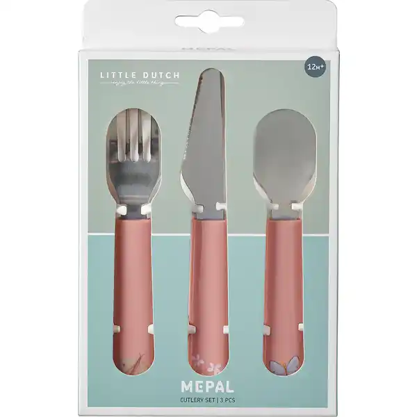 Kinder Besteckset Mio Flowers 3-teilig