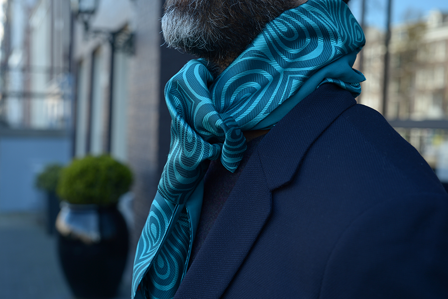 Shawl Sgt Pepper paisley turquoise