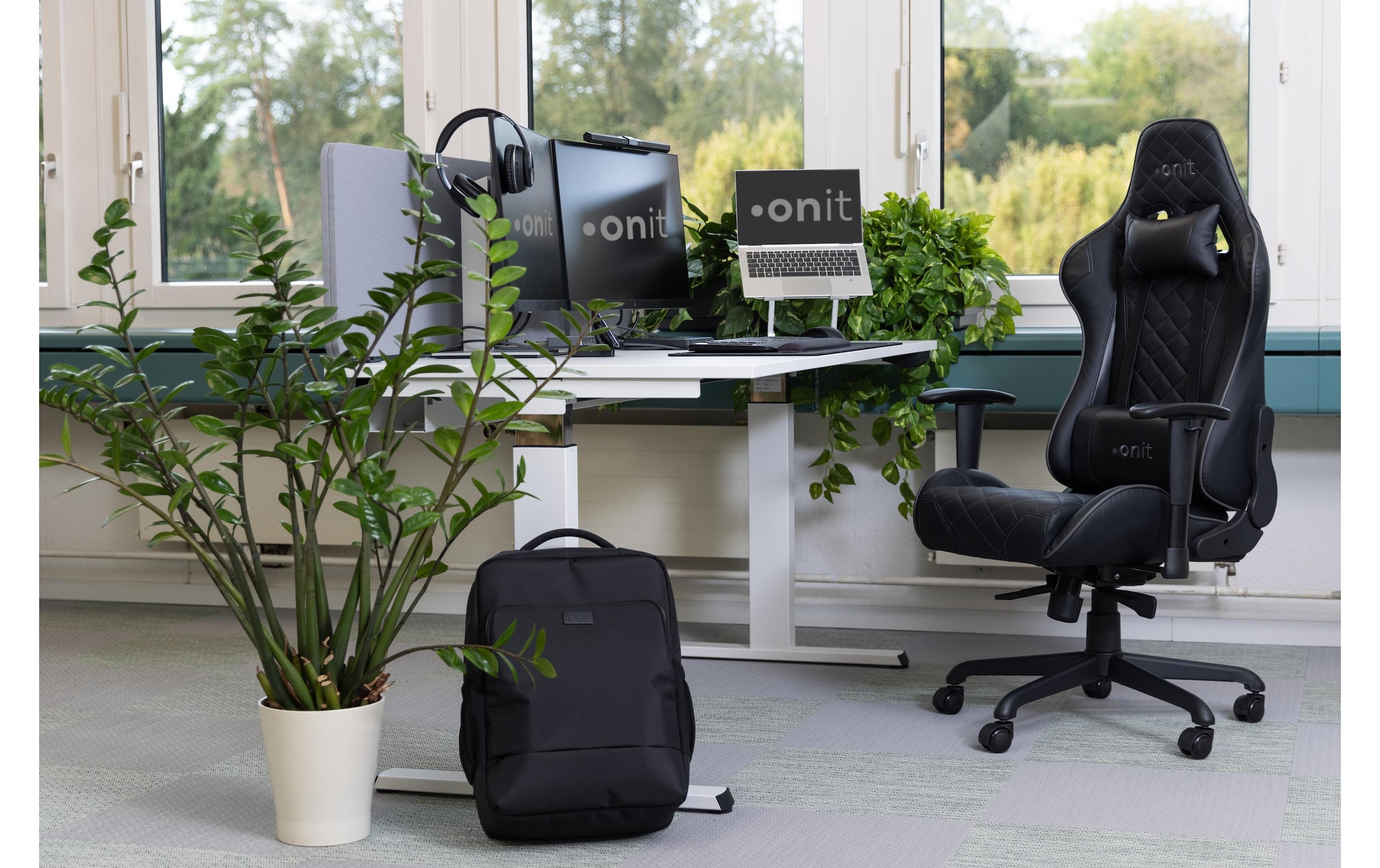 onit Gaming-Stuhl »Deepblack Schwarz« ()