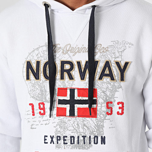 Sweat Capuche Guitre Blanc