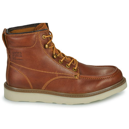 Jack & Jones - JFWALDGATE MOC LEATHER BOOT - Cognac