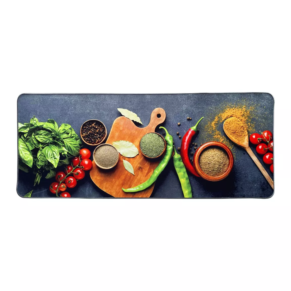 Tapis de cuisine antidérapant (50 x 120 cm) Aromates Multicolore