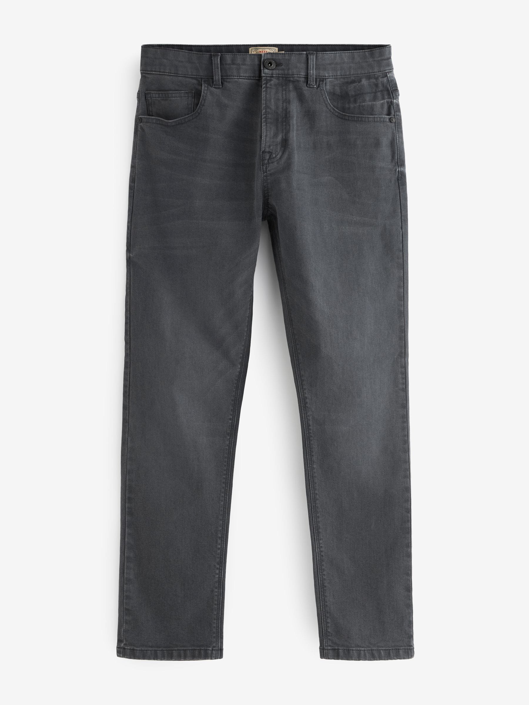 Antracietgrijs - Enkele - Slim fit klassieke stretchy jeans