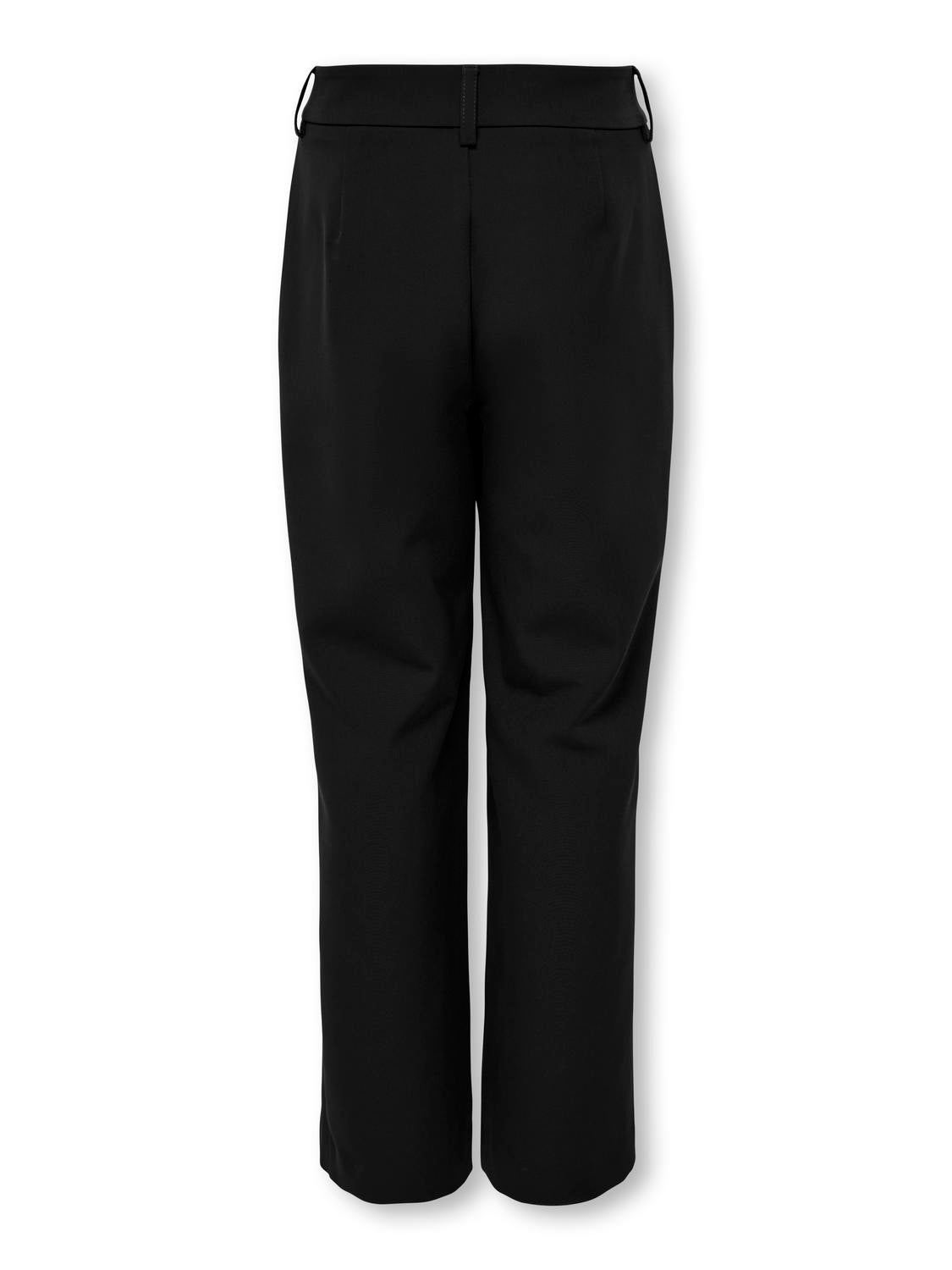 KOGLANA-BERRY Mittlere Taille Gerade geschnitten Klassische Hose Black
