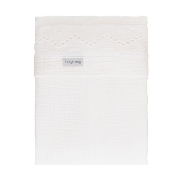 Baby's Only Calm Broderie Ledikantlaken - 120 x 150 cm - Wit