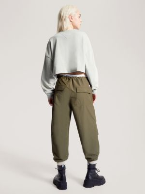 Moletom Varsity Cropped com Logo