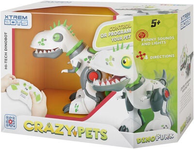 Xtrem Bots Crazy Pets Dino Punk Robot