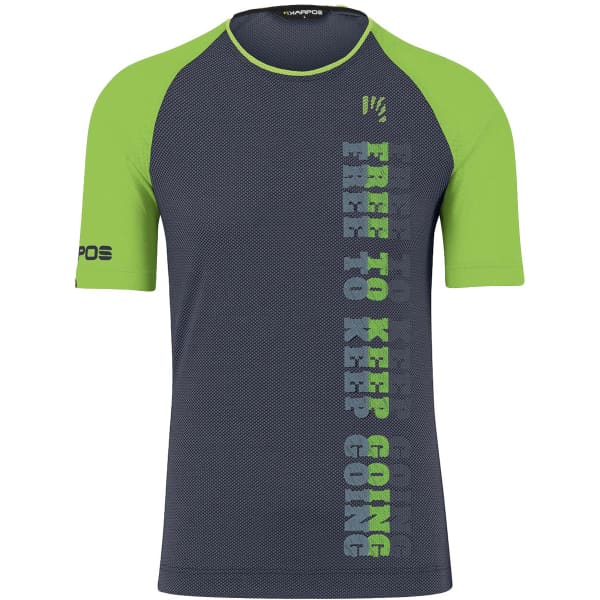 T-shirt randonnée KARPOS MOVED EVO JERSEY OMBRE BLUE/JASMINE GREEN