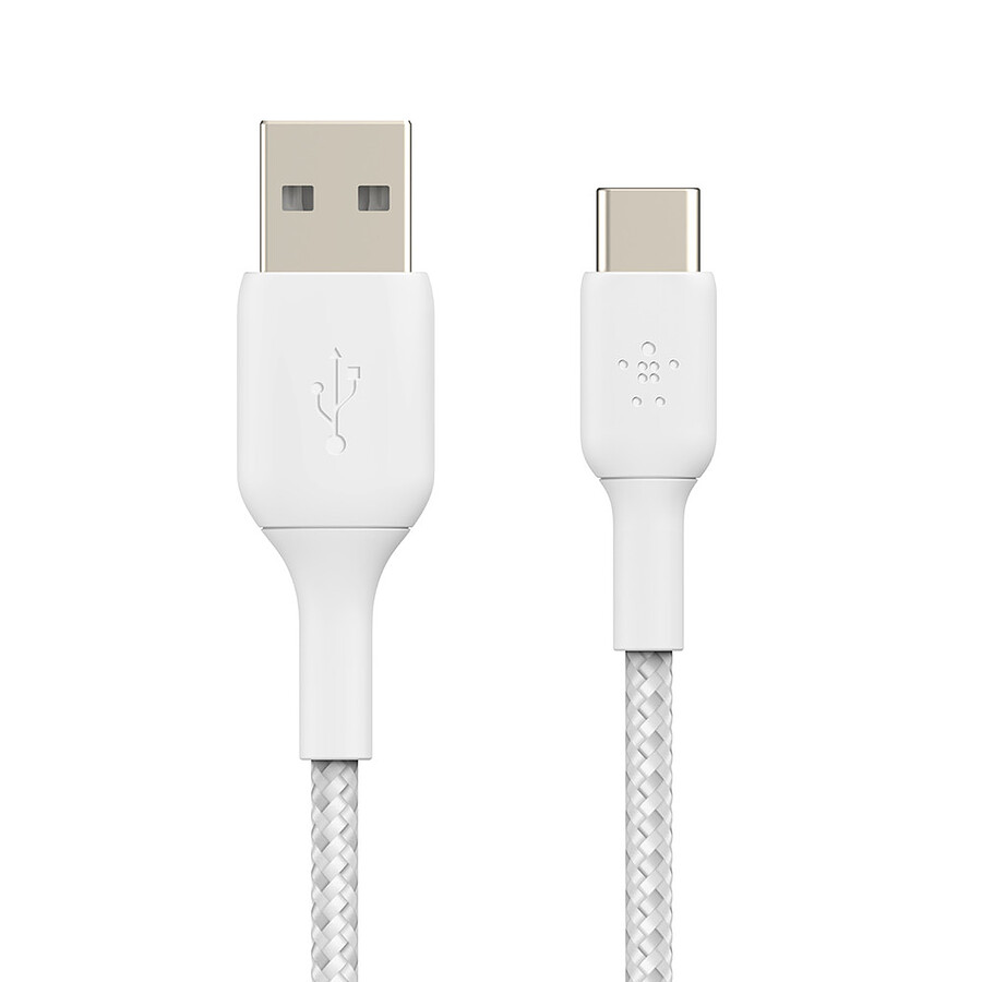 Belkin Câble USB-A vers USB-C renforcé (blanc) - 1 m