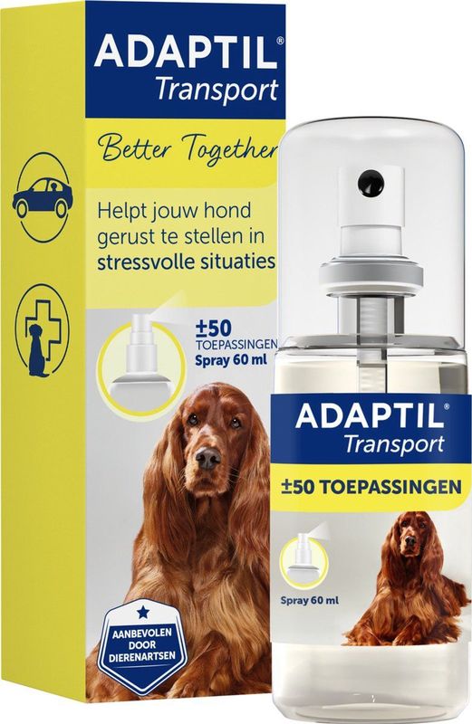 Adaptil Antistressmiddel - Transport Spray Hond - 60 ml