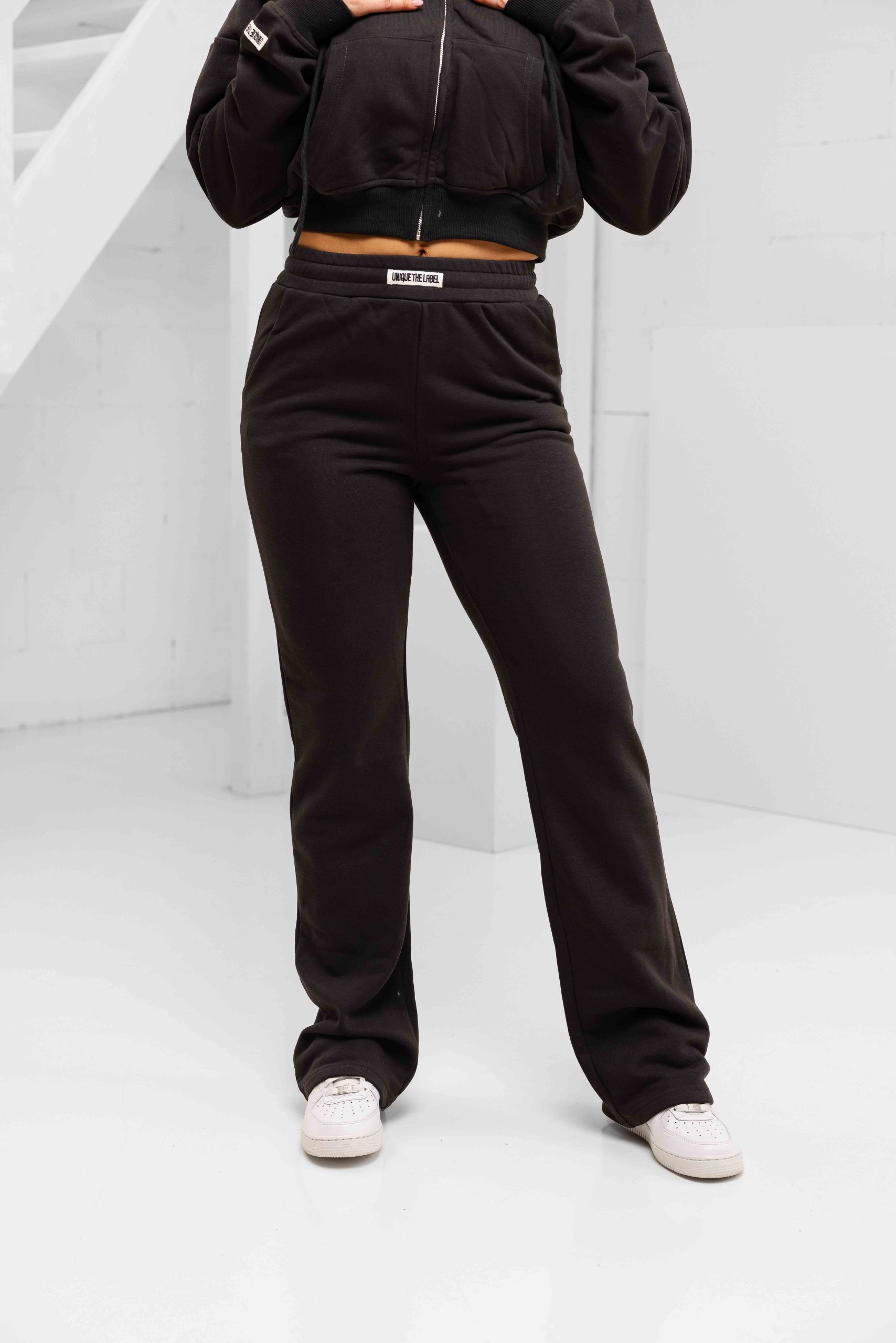 Unique The Label Molly Trainingspak Dames Donkergrijs