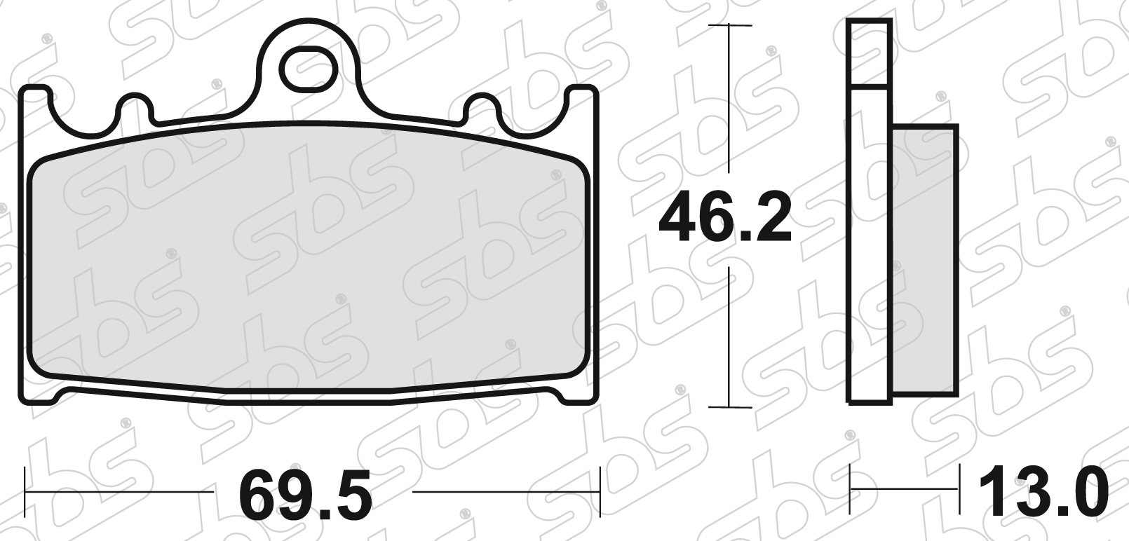 SBS - Plaquettes de frein 789 LS