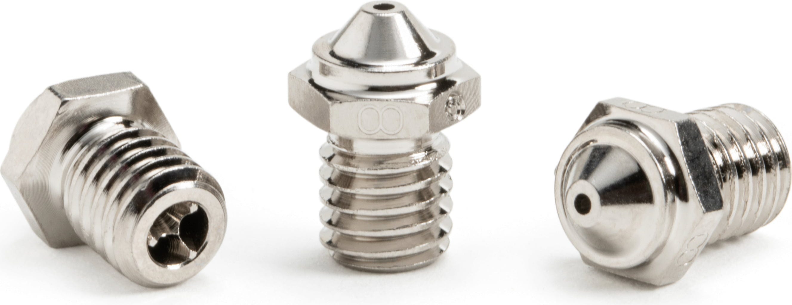 Bondtech  CHT Nozzle FIN Coated Copper, 0,8 mm    Kupferdüsen mit FIN Geometrie kompatibel mit Mako Hotend für Bambu Lab